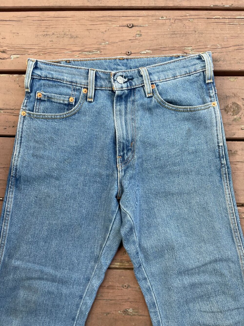 Levis Straight Cut Light Wash Jeans - Size W30 L30 - Picture 2 of 14